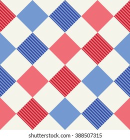 Vector illustration of colorful seamless background of squares