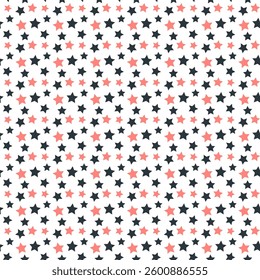 Vector illustration of colorful seamless pattern of stars