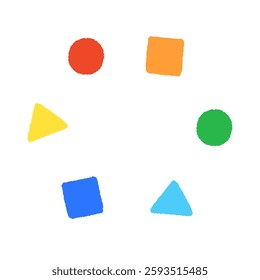 Vector illustration of colorful shapes