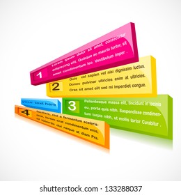vector illustration of colorful shiny background with copy space