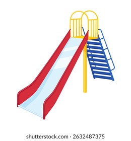 Ilustração vetorial de um slide colorido