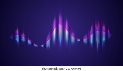 Vector Illustration Colorful Sound Wave Equalizer 