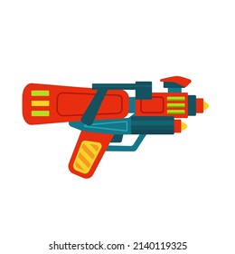Ilustración vectorial con un colorido destello espacial. Ilustración plana aislada en fondo blanco.
