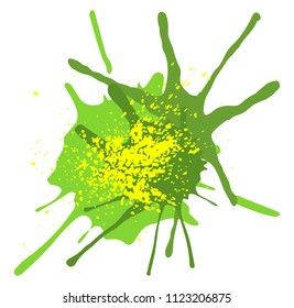 vector illustration of colorful splashes of paint