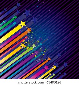 vector illustration of colorful star
