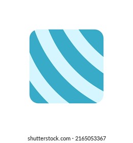 Vector illustration of colorful stop button with unique circle shape, icon, logo, video, interface, multimedia theme