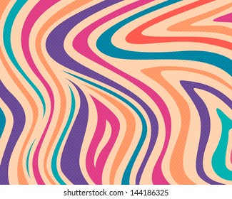 Vector Illustration of a Colorful Striped Background