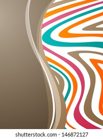 Vector Illustration of a Colorful Striped Background