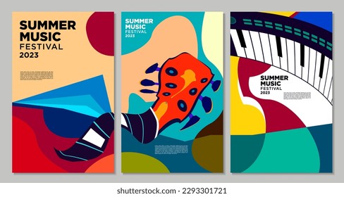 Vector illustration colorful summer music festival banner
 - Shutterstock ID 2293301721