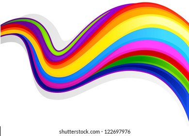 vector illustration of colorful swirly background