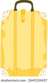 Vector illustration of a colorful travel suitcase, perfect for summer vacation themes, holiday promotions, and tourism-related design. Editable and scalable for various purposes