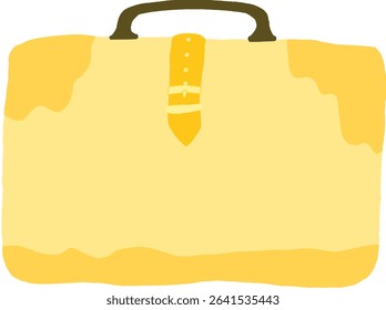 Vector illustration of a colorful travel suitcase, perfect for summer vacation themes, holiday promotions, and tourism-related design. Editable and scalable for various purposes