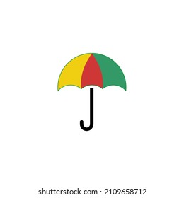 
Vector illustration of colorful umbrella