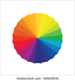 Vector illustration of colorful umbrella