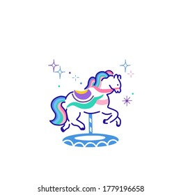 Vector illustration of colorful Unicorn colorful unicorn mascot logo colorful unicorn tattoo designs