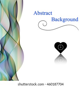 Vector Illustration. Colorful vertical wave Abstract Background.
