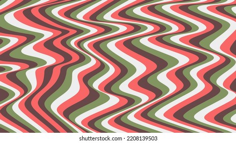 Vector illustration of Colorful wave design. Multi color overlapping wave pattern. Optical art background. Colorful psychedelic abstract art design. poster concept. vector eps10.
