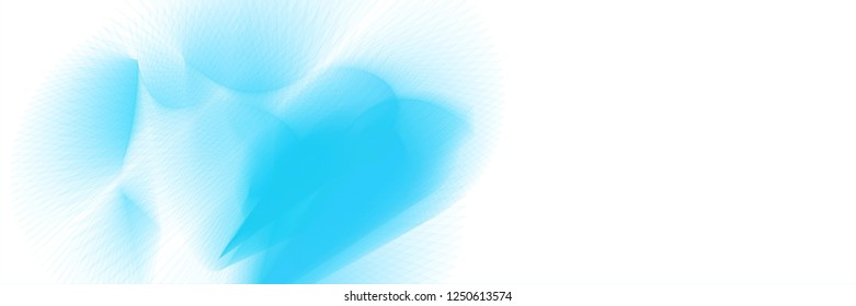 Vector illustration of a colorful wireframe structure formed by the interweaving of smoothly curved lines against white background. A complex plexus backdrop.