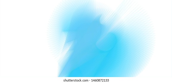 Vector illustration of a colorful wireframe structure formed by the interweaving of smoothly curved lines against white background. A complex plexus backdrop.