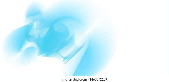 Vector illustration of a colorful wireframe structure formed by the interweaving of smoothly curved lines against white background. A complex plexus backdrop.