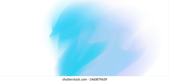 Vector illustration of a colorful wireframe structure formed by the interweaving of smoothly curved lines against white background. A complex plexus backdrop.