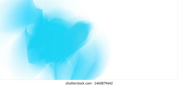 Vector illustration of a colorful wireframe structure formed by the interweaving of smoothly curved lines against white background. A complex plexus backdrop.