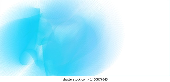 Vector illustration of a colorful wireframe structure formed by the interweaving of smoothly curved lines against white background. A complex plexus backdrop.