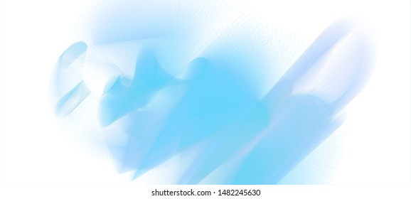 Vector illustration of a colorful wireframe structure formed by the interweaving of smoothly curved lines against white background. A complex plexus backdrop.