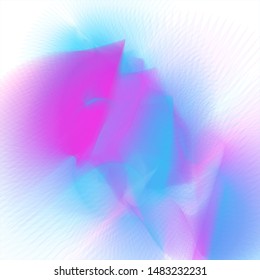 Vector illustration of a colorful wireframe structure formed by the interweaving of smoothly curved lines against white background. A complex plexus backdrop.