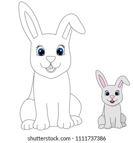 vector illustration of coloring