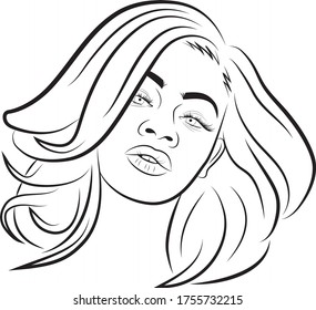 Vector Illustration Coloring Book Page Beautiful Stock Vector (Royalty ...