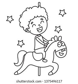 Vector Illustration Of Coloring Page