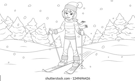 winter clothes vector colouring book high res stock images