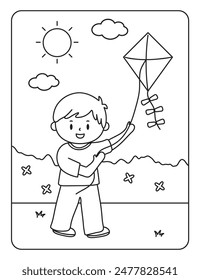 Vector illustration coloring simple cartoons for children Fun and Creative Coloring Pages For Girls, Boys