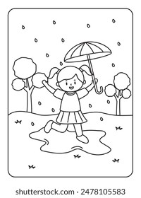 Vector illustration coloring simple cartoons for children Fun and Creative Coloring Pages For Girls Boys
