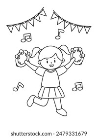 Vector illustration coloring simple cartoons for children Fun and Creative Coloring Pages For Girls  Boys.