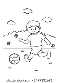 Vector illustration coloring simple cartoons for children Fun and Creative Coloring Pages For Girls  Boys.