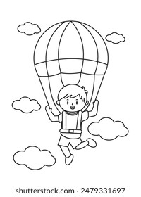 Vector illustration coloring simple cartoons for children Fun and Creative Coloring Pages For Girls  Boys.