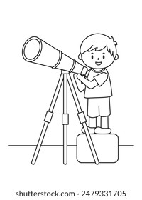 Vector illustration coloring simple cartoons for children Fun and Creative Coloring Pages For Girls  Boys.