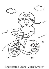 Vector illustration coloring simple cartoons for children Fun and Creative Coloring Pages For Girls  Boys.