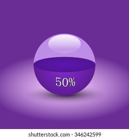 Vector illustration of coloured glossy and shiny icon.