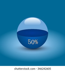 Vector illustration of coloured glossy and shiny icon.