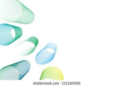 Vector illustration colourful abstract background wave line effect on white background.
