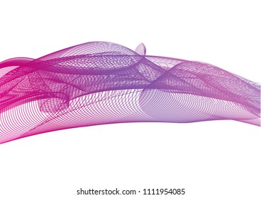 Vector illustration colourful abstract background wave line effect on white background.
