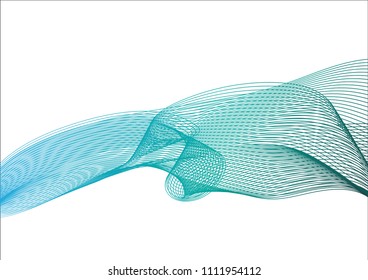 Vector illustration colourful abstract background wave line effect on white background.
