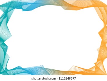 Vector illustration colourful abstract background wave line effect on white background.
