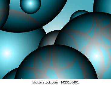 Vector illustration of colourful design template with circles style. Vector modern circle template of abstract background with gradient style