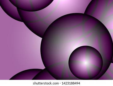 Vector illustration of colourful design template with circles style. Vector modern circle template of abstract background with gradient style