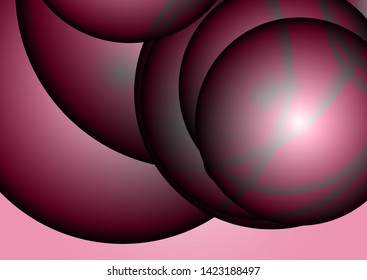 Vector illustration of colourful design template with circles style. Vector modern circle template of abstract background with gradient style