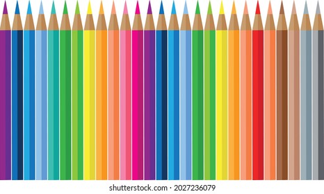 Dibujo de fondo de lápiz colorido de la ilustración del vector